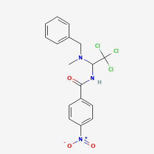 N-{1-[benzyl(methyl)amino]-2,2,2-trichloroethyl}-4-nitrobenzamide