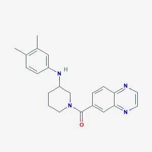 N-(3,4-dimethylphenyl)-1-(6-quinoxalinylcarbonyl)-3-piperidinamine