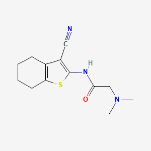 molecular formula C13H17N3OS B5166708 N~1~-(3-cyano-4,5,6,7-tetrahydro-1-benzothien-2-yl)-N~2~,N~2~-dimethylglycinamide 