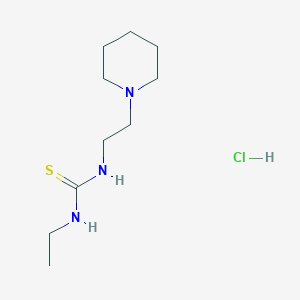 molecular formula C10H22ClN3S B5166738 N-ethyl-N'-[2-(1-piperidinyl)ethyl]thiourea hydrochloride 