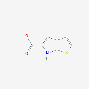molecular formula C8H7NO2S B051668 6H-噻吩并[2,3-b]吡咯-5-甲酸甲酯 CAS No. 118465-49-9