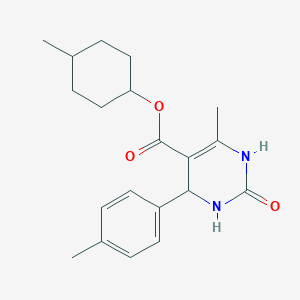 4-methylcyclohexyl 6-methyl-4-(4-methylphenyl)-2-oxo-1,2,3,4-tetrahydro-5-pyrimidinecarboxylate