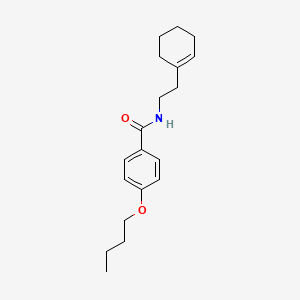 4-butoxy-N-[2-(1-cyclohexen-1-yl)ethyl]benzamide