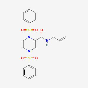 N-allyl-1,4-bis(phenylsulfonyl)-2-piperazinecarboxamide