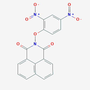 molecular formula C18H9N3O7 B5166920 2-(2,4-dinitrophenoxy)-1H-benzo[de]isoquinoline-1,3(2H)-dione 