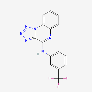 molecular formula C15H9F3N6 B5166949 N-[3-(trifluoromethyl)phenyl]tetrazolo[1,5-a]quinoxalin-4-amine 