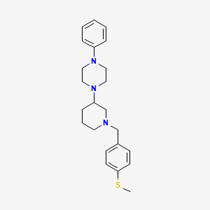 1-{1-[4-(methylthio)benzyl]-3-piperidinyl}-4-phenylpiperazine