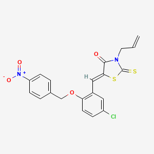 3-allyl-5-{5-chloro-2-[(4-nitrobenzyl)oxy]benzylidene}-2-thioxo-1,3-thiazolidin-4-one