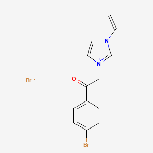 3-[2-(4-bromophenyl)-2-oxoethyl]-1-vinyl-1H-imidazol-3-ium bromide