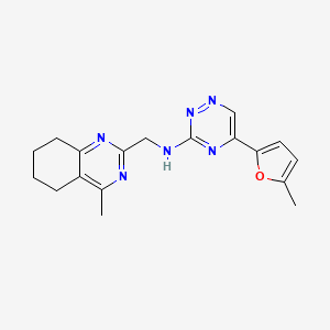 5-(5-methyl-2-furyl)-N-[(4-methyl-5,6,7,8-tetrahydro-2-quinazolinyl)methyl]-1,2,4-triazin-3-amine