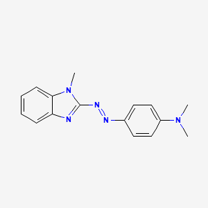 N,N-dimethyl-4-[(1-methyl-1H-benzimidazol-2-yl)diazenyl]aniline