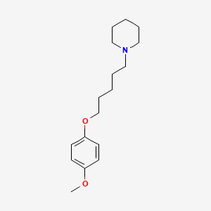 molecular formula C17H27NO2 B5167020 1-[5-(4-methoxyphenoxy)pentyl]piperidine 