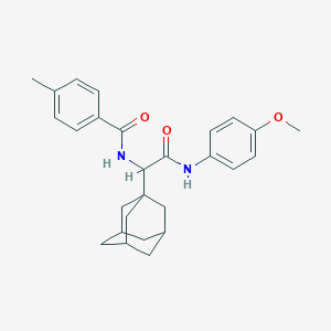 N-{1-(1-adamantyl)-2-[(4-methoxyphenyl)amino]-2-oxoethyl}-4-methylbenzamide