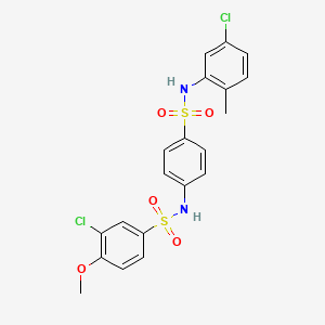 3-chloro-N-(4-{[(5-chloro-2-methylphenyl)amino]sulfonyl}phenyl)-4-methoxybenzenesulfonamide