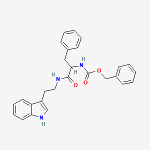 molecular formula C27H27N3O3 B5167052 N-[(benzyloxy)carbonyl]-N-[2-(1H-indol-3-yl)ethyl]phenylalaninamide 