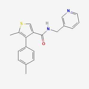 5-methyl-4-(4-methylphenyl)-N-(3-pyridinylmethyl)-3-thiophenecarboxamide