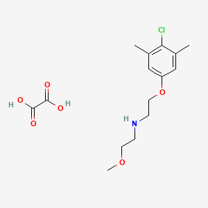 molecular formula C15H22ClNO6 B5167146 [2-(4-chloro-3,5-dimethylphenoxy)ethyl](2-methoxyethyl)amine oxalate 