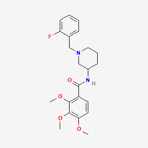 N-[1-(2-fluorobenzyl)-3-piperidinyl]-2,3,4-trimethoxybenzamide