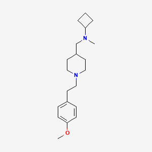 molecular formula C20H32N2O B5167180 N-({1-[2-(4-methoxyphenyl)ethyl]-4-piperidinyl}methyl)-N-methylcyclobutanamine 