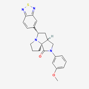 (3aS*,5S*,9aS*)-5-(2,1,3-benzothiadiazol-5-yl)-2-(3-methoxyphenyl)hexahydro-7H-pyrrolo[3,4-g]pyrrolizin-1(2H)-one