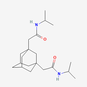 molecular formula C20H34N2O2 B5167205 2,2'-tricyclo[3.3.1.1~3,7~]decane-1,3-diylbis(N-isopropylacetamide) 