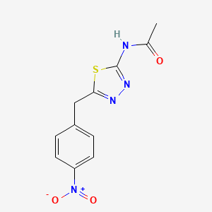 N-[5-(4-nitrobenzyl)-1,3,4-thiadiazol-2-yl]acetamide