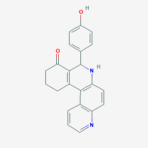 8-(4-hydroxyphenyl)-8,10,11,12-tetrahydrobenzo[a]-4,7-phenanthrolin-9(7H)-one