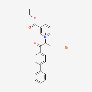 1-[2-(4-biphenylyl)-1-methyl-2-oxoethyl]-3-(ethoxycarbonyl)pyridinium bromide