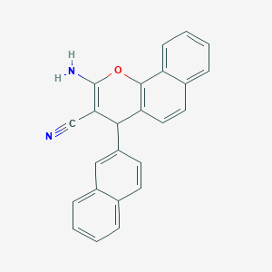 molecular formula C24H16N2O B5167289 2-amino-4-(2-naphthyl)-4H-benzo[h]chromene-3-carbonitrile 