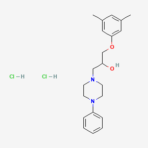 1-(3,5-dimethylphenoxy)-3-(4-phenyl-1-piperazinyl)-2-propanol dihydrochloride