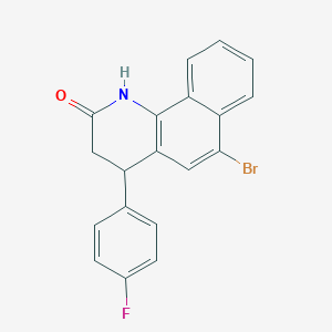 6-bromo-4-(4-fluorophenyl)-3,4-dihydrobenzo[h]quinolin-2(1H)-one