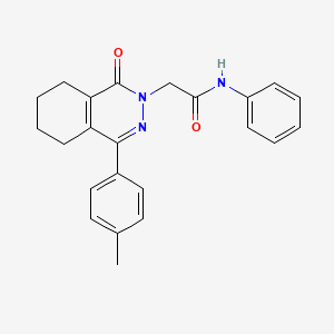 2-[4-(4-methylphenyl)-1-oxo-5,6,7,8-tetrahydrophthalazin-2(1H)-yl]-N-phenylacetamide