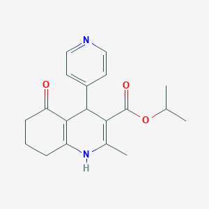 isopropyl 2-methyl-5-oxo-4-(4-pyridinyl)-1,4,5,6,7,8-hexahydro-3-quinolinecarboxylate