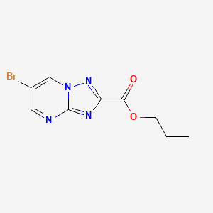 propyl 6-bromo[1,2,4]triazolo[1,5-a]pyrimidine-2-carboxylate