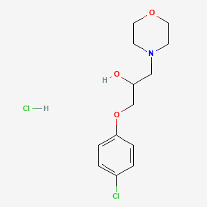 molecular formula C13H19Cl2NO3 B5167454 1-(4-chlorophenoxy)-3-(4-morpholinyl)-2-propanol hydrochloride 