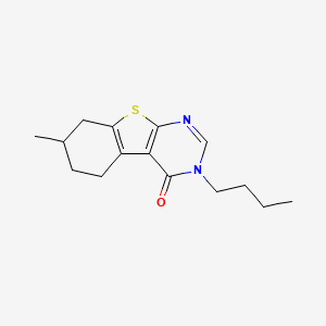 3-butyl-7-methyl-5,6,7,8-tetrahydro-[1]benzothiolo[2,3-d]pyrimidin-4-one