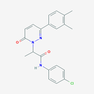 N-(4-chlorophenyl)-2-[3-(3,4-dimethylphenyl)-6-oxopyridazin-1(6H)-yl]propanamide