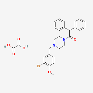 1-(3-bromo-4-methoxybenzyl)-4-(diphenylacetyl)piperazine oxalate