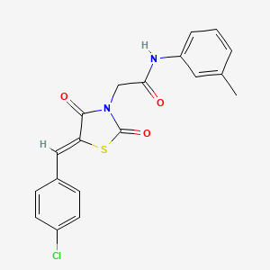 2-[5-(4-chlorobenzylidene)-2,4-dioxo-1,3-thiazolidin-3-yl]-N-(3-methylphenyl)acetamide