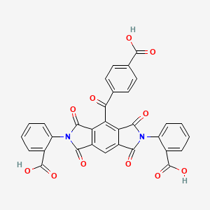 2,2'-[4-(4-carboxybenzoyl)-1,3,5,7-tetraoxo-5,7-dihydropyrrolo[3,4-f]isoindole-2,6(1H,3H)-diyl]dibenzoic acid