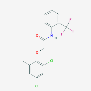 2-(2,4-dichloro-6-methylphenoxy)-N-[2-(trifluoromethyl)phenyl]acetamide