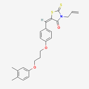 3-allyl-5-{4-[3-(3,4-dimethylphenoxy)propoxy]benzylidene}-2-thioxo-1,3-thiazolidin-4-one