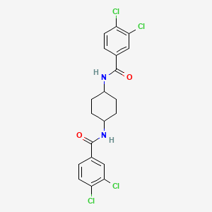 3,4-dichloro-N-[4-[(3,4-dichlorobenzoyl)amino]cyclohexyl]benzamide