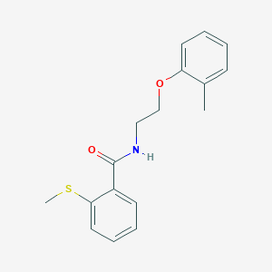 N-[2-(2-methylphenoxy)ethyl]-2-(methylthio)benzamide