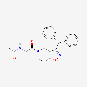 N-{2-[3-(diphenylmethyl)-6,7-dihydroisoxazolo[4,5-c]pyridin-5(4H)-yl]-2-oxoethyl}acetamide