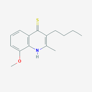 3-butyl-8-methoxy-2-methyl-4-quinolinethiol