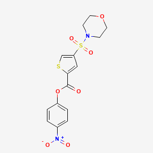 4-nitrophenyl 4-(4-morpholinylsulfonyl)-2-thiophenecarboxylate