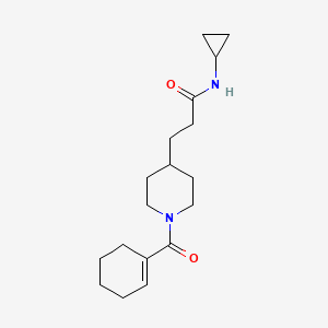 3-[1-(1-cyclohexen-1-ylcarbonyl)-4-piperidinyl]-N-cyclopropylpropanamide