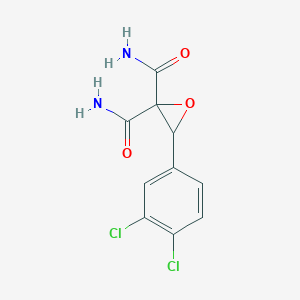 molecular formula C10H8Cl2N2O3 B5167663 3-(3,4-dichlorophenyl)-2,2-oxiranedicarboxamide 