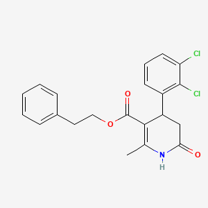 2-Phenylethyl 4-(2,3-dichlorophenyl)-2-methyl-6-oxo-1,4,5,6-tetrahydropyridine-3-carboxylate